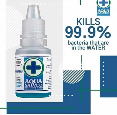 Aqua Salveo clears viruses Bacteria and disease causing pathogens